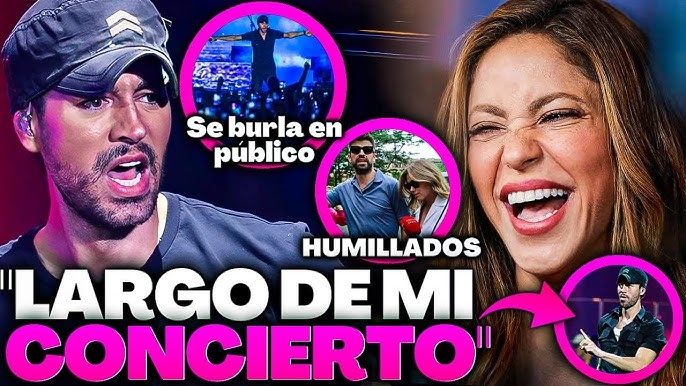 💢ÉPICO!! ENRIQUE IGLESIAS Insulta a Piqué y Clara Chía en Pleno Concierto,  😡¿Qué ha Pasado? - YouTube