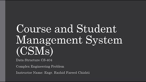 How to create Course and Student Management System Using C++