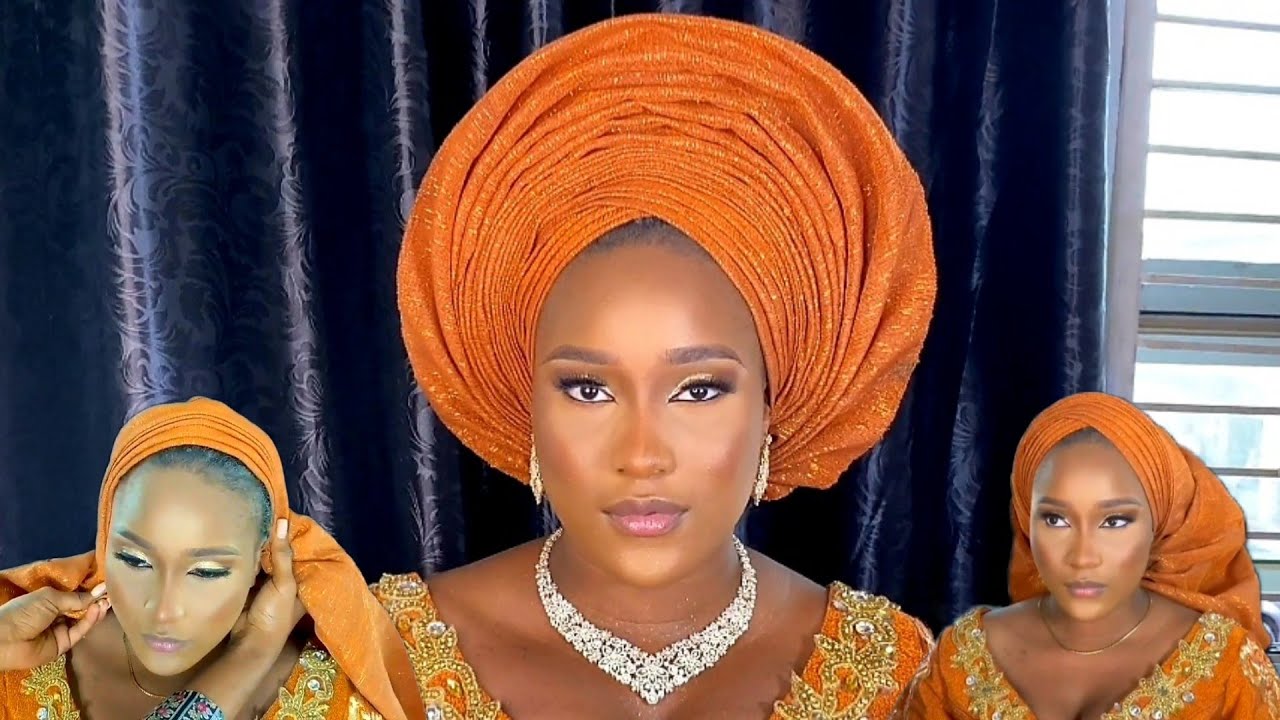 DETAILED TUTORIAL on how to TIE your V-SHAPE Bridal GELE | EASY-to-follow instructions