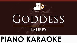 Laufey - Goddess - HIGHER Key (Piano Karaoke Instrumental)