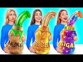 Riche VS Fauché VS Giga Riche Aliments Défi | Bataille Comestible par TeenDO Challenge