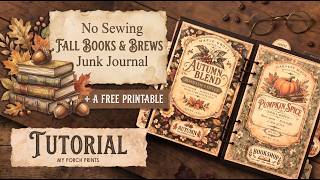 Easy Fall Junk Journal Tutorial START-TO-FINISH!🍂 | No Sewing!