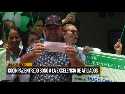 COOINPAZ entregó bono a la excelencia de afiliados