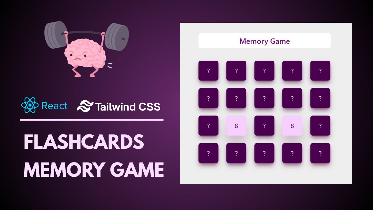 How to create an amazing 3D Card Flip Animated Memory Game | React ...