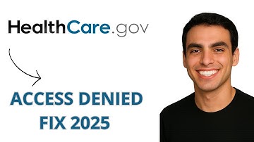 Fix "Access Denied" Error on Healthcare.gov (2025)