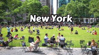 New York City Walk - Manhattan Street Walking Tour 4k Bryant Park