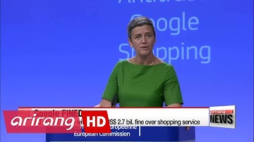 EU slaps Google with record fine over shopping service