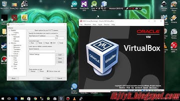 Remote Debian jessie VirtualBox dengan putty ssh