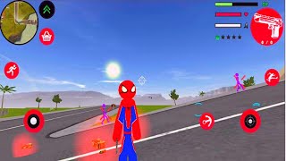 Frog Spider Stickman Rope Hero Gangster Vegas Crime Battle Android Gameplay screenshot 5