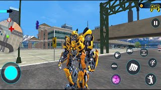 Bumblebee Multiple Transformation Jet Robot Car Game 2020 - Android Gameplay FHD screenshot 3