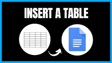 How to Insert a Table into Google Docs | Easy Step-by-Step Guide
