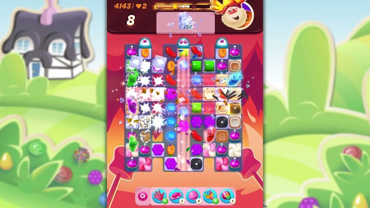 Candy Crush Saga Level 4143 - YouTube
