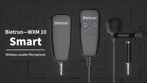 Bietrun UHF Wireless Adjustable Channel Microphone, 130ft Range, Compatible with iPhone, iPad-WXM10