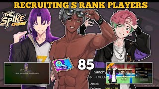 RECRUITING PLAYERS S RANK|THE SPIKE CROSS|TICKETS|#thespikecross #games #spike 