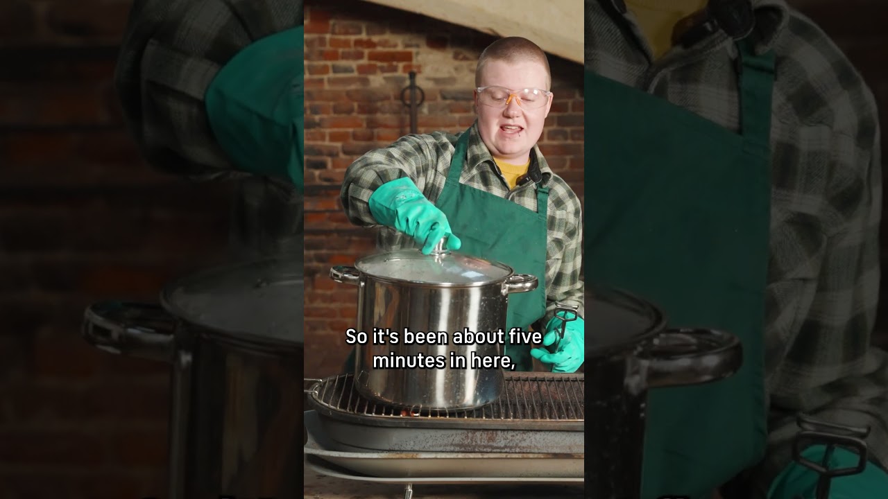 How did the Tudors clean their dishes? We tested boiling them in lye...