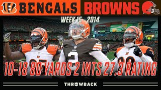 Hyped Up QB Debut is a DISASTER! (Bengals vs. Browns 2014, Week 15)