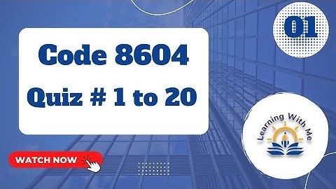 AIOU Quiz 8604😀 With Correct Answers Part 1 ||Solved quiz of 8604 || @mashaliqbalofficial06