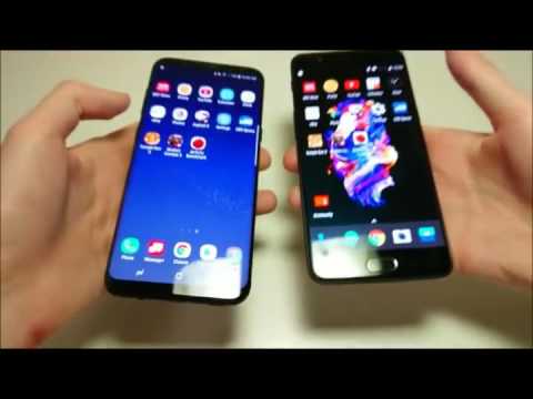 OnePlus 5 vs Samsung Galaxy S8 Plus Speed Test|Quick Test