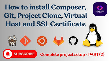 Install Composer, Git, Project Clone, Virtual Host, SSL on Ubuntu 24.04 LTS Server | DevCode Campus