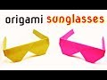 Simple origami  sunglasses   easy to make  paper folding crafts  origami arts