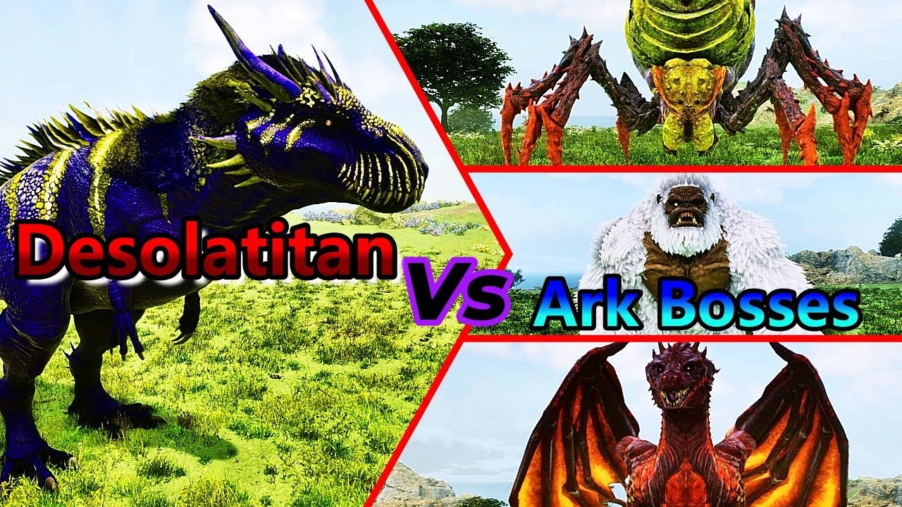 Desolatitan vs Ark Ascended Bosses | Mods | Battles | Gameplay