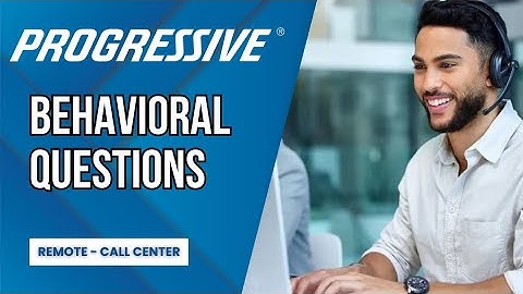 Progressive Video Interview Behavioral Questions