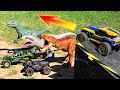 SALTOS a los DINOSAURIOS Super Colosales con los COCHES RC del ALIEXPRESS Super Haul