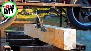 sawmilling workshop wooden frame wall material - band sawmill build #26
