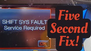 Shift System Fault on a Ford Fusion: EASY REPAIR!