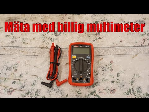 Hur du mäter med en billig multimeter