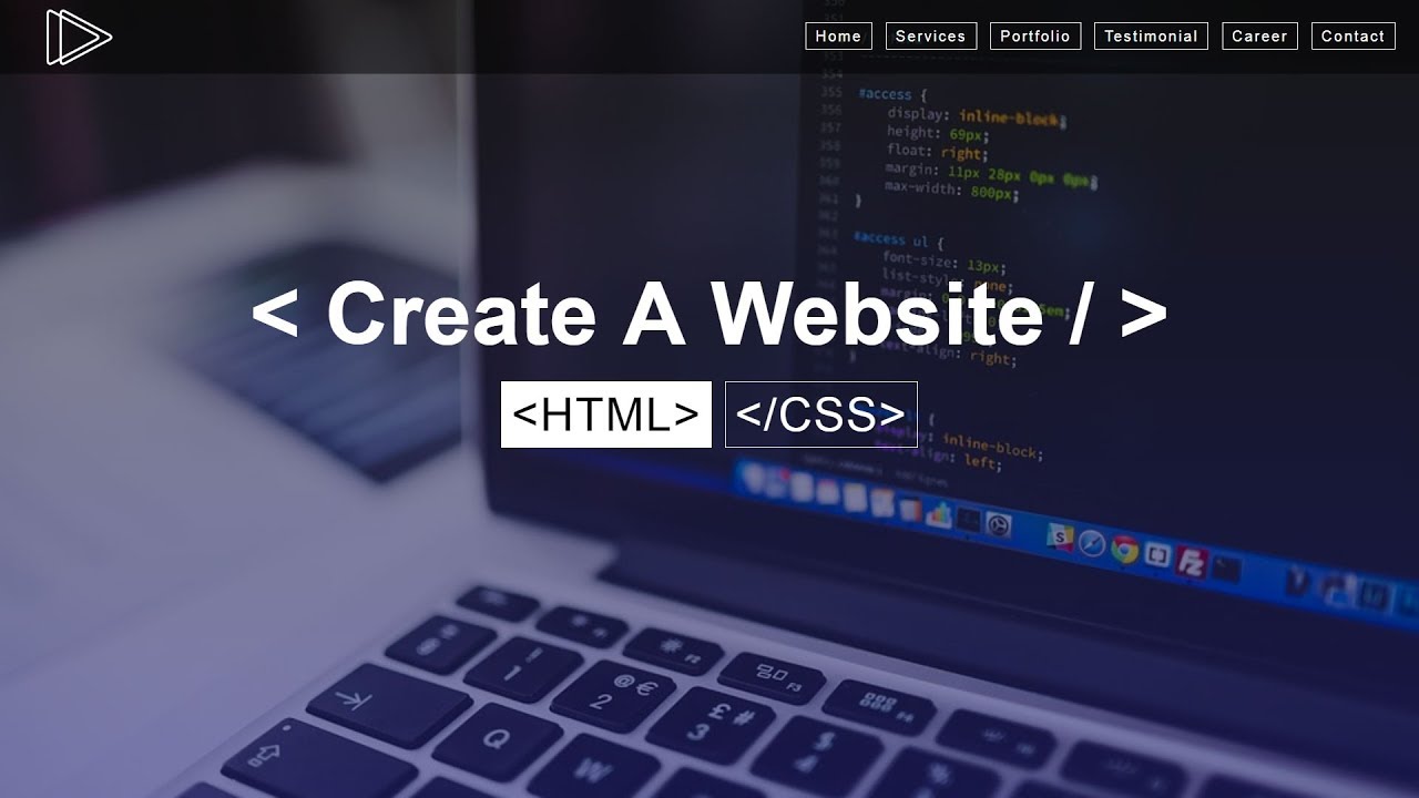 How To Create A Website Using HTML  CSS  Step by Step 