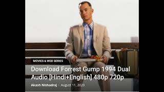 Top Motivational movie | Forrest Gump download in hindi 480p 720p