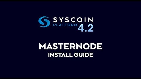 Syscoin LUX - Masternode Install Guide