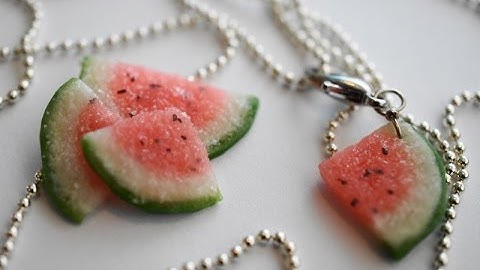 Polymer Clay Watermelon Cane Tutorial