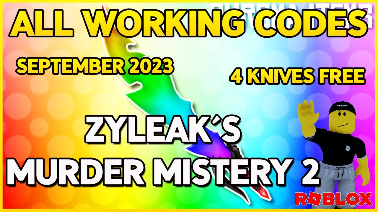 NEW* ALL WORKING CODES FOR ZYLEAKS MM2! ROBLOX ZYLEAKS MM2 CODES 