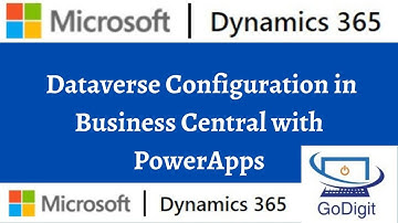 Dataverse Configuration in Business central with PowerApps