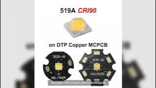 519A 7.04W 2200mA 5700K 5000K 4500K 4000K 3500K 3000K 2700K CRI90 SMD 3535 LED Emitter on KDLitker D