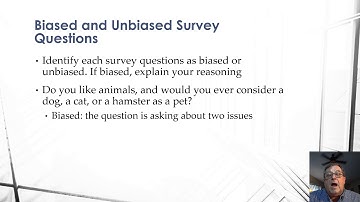 Biased and Unbiased Survey Questions