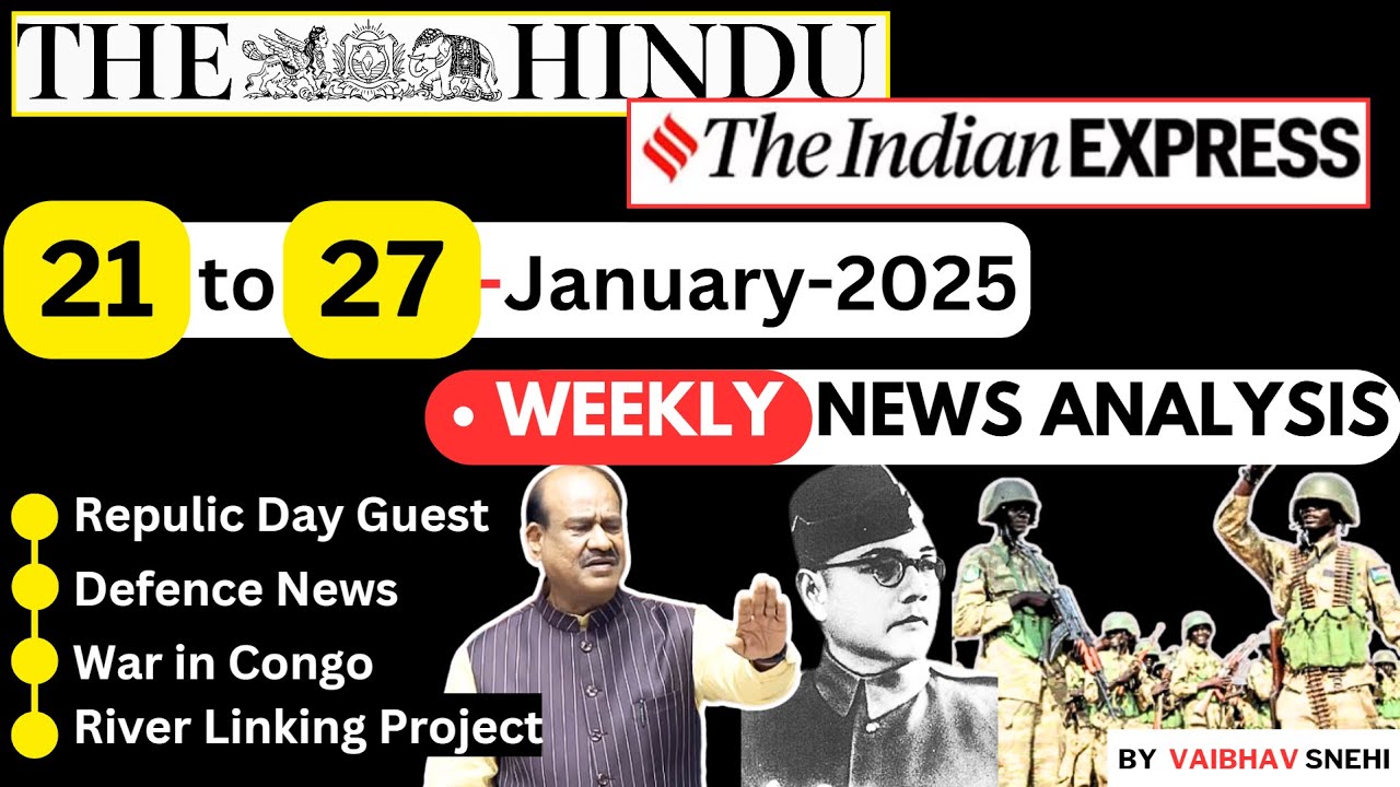 21 January To 27 January WEEKLY Current Affairs The Hindu Indian 21 january to 27 january weekly current affairs the hindu indian