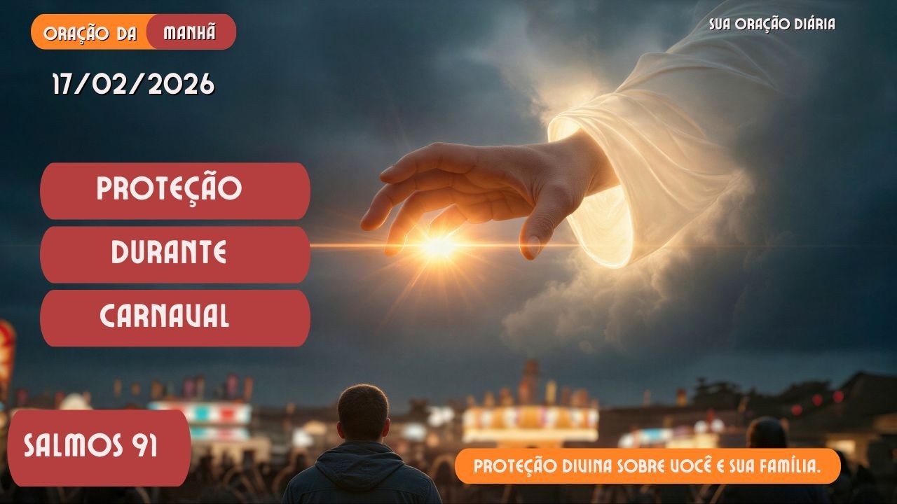ORAÇÃO DA MANHÃ  17/02/2026 - PEDINDO PROTEÇÃO E LIVRAMENTOS DURANTE O CARNAVAL- ORE PELOS SEUS.