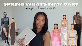 SPRING LUXURY WISHLIST | WHAT'S IN MY CART | NEW IN | jacquemus, diesel, gia borghini + more!