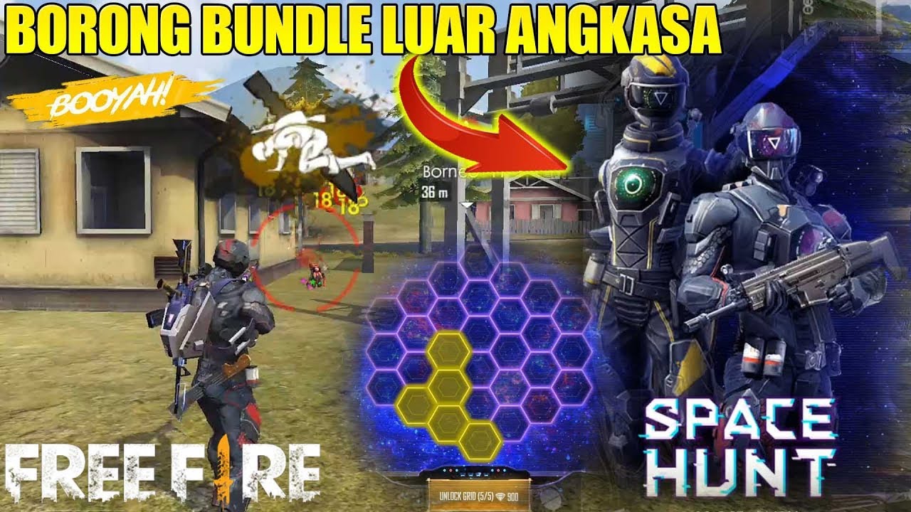 BOCORAN EVENT BARU FREE FIRE - BISA DAPAT BUNDLE LUAR ANGKASA! MODEL ROBOT  LAGI GUYS! SPACE HUNT - 