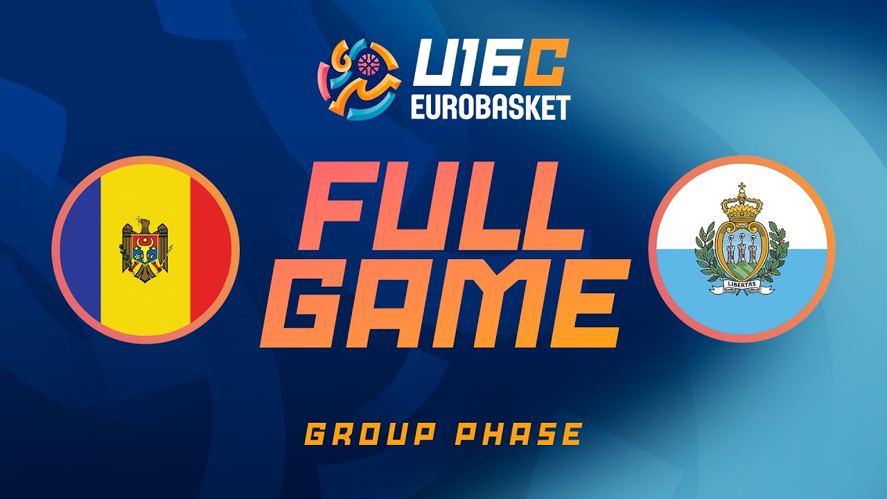 Group Phase | Moldova v San Marino | Full Basketball Game | FIBA U16 EuroBasket 2026 Division C