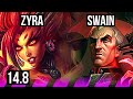 Zyra  twitch vs swain  kaisa sup  4311  tr grandmaster  148