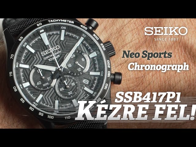 Kézre Fel! - Seiko Chronograph Neo Sports SSB417P1 - YouTube