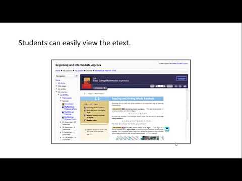 Student Overview Moodle Custom Integration w/ Pearson MyLab & Mastering