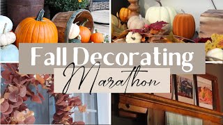 Exclusive 🍂2024🍁 RELAXING FALL DECORATE WITH ME MARATHON | COZY FALL DECORATING | Autumn Decor Details