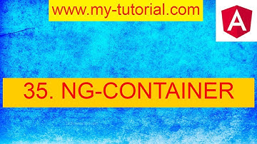ng-container in angular | part 35