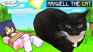 Friends saving Aphmau from MAXWELL The CAT in Minecraft! 360°
