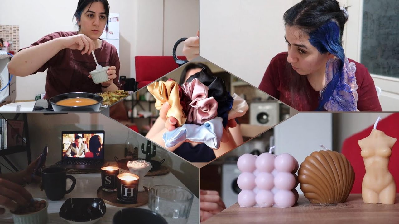 TAM KAPANMADA EVDE 3 GÜN | Dengeli Beslenme , Gelen Kargolar , Saç Boyama VLOG #kilovermeyedevam